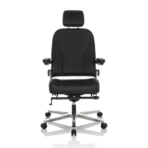 B-Ware Hjh Office Bürostuhl Chefsessel 24 Hours F Leder Schwarz Sessel Stuhl Möbel