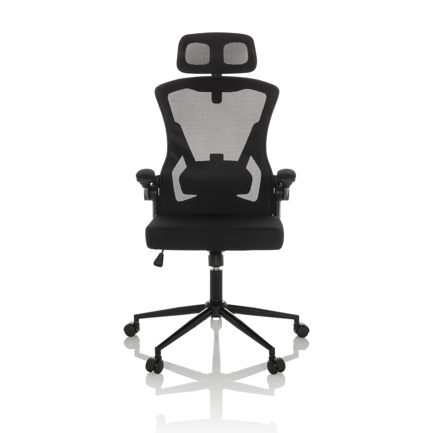 B-Ware Hjh Office Bürostuhl Chefsessel Drehstuhl Arigano Stuhl Netzstoff Stoff Schwarz - 4064323036333