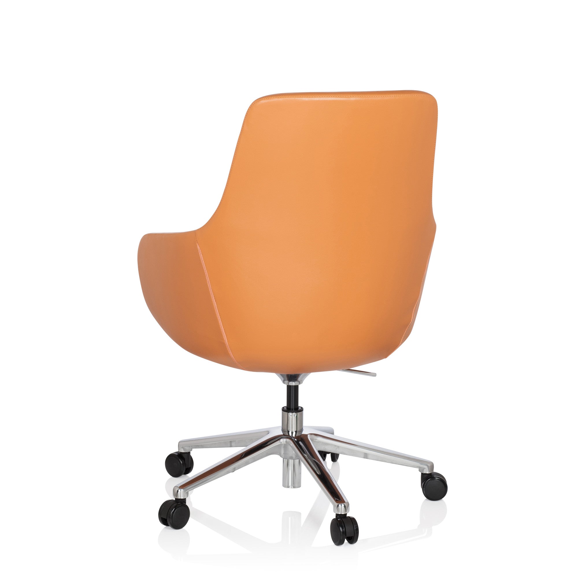 hjh OFFICE Bürostuhl Chefsessel Drehstuhl Leder orange Lounge hjh OFFICE - 4251084656973