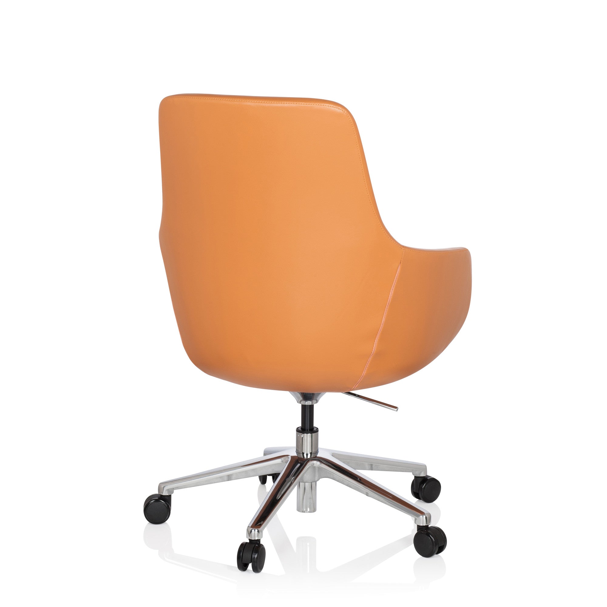 hjh OFFICE Bürostuhl Chefsessel Drehstuhl Leder orange Lounge hjh OFFICE - 4251084656973