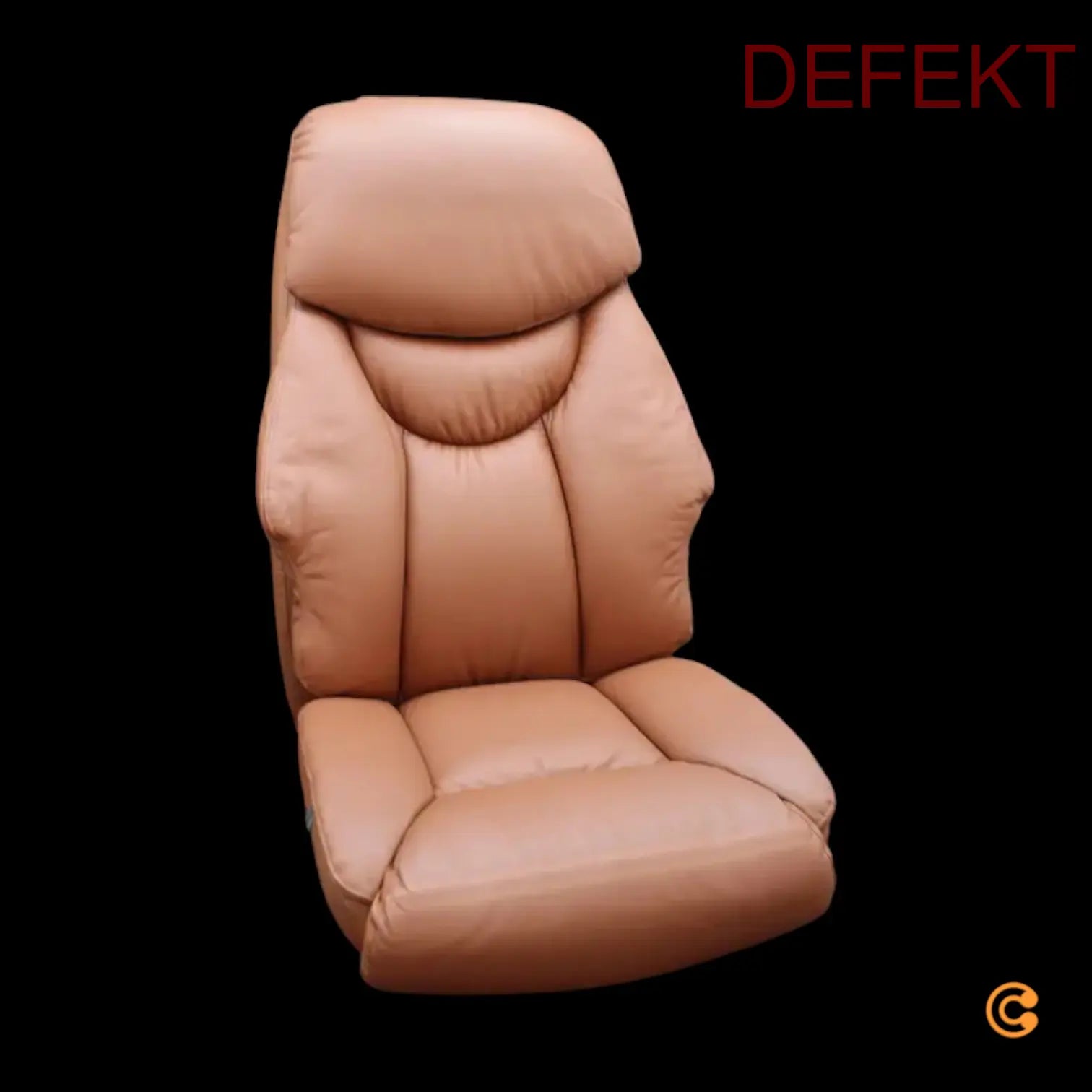 D-Ware Hjh Office Bürostuhl Chefsessel Drehstuhl Leder Braun Extra Komfort Defektware - 4251084667559