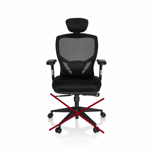 hjh OFFICE Bürostuhl Chefsessel VENUS BASE Ergonomie schwarz SIEHE TEXT/FOTO - 4260182534526