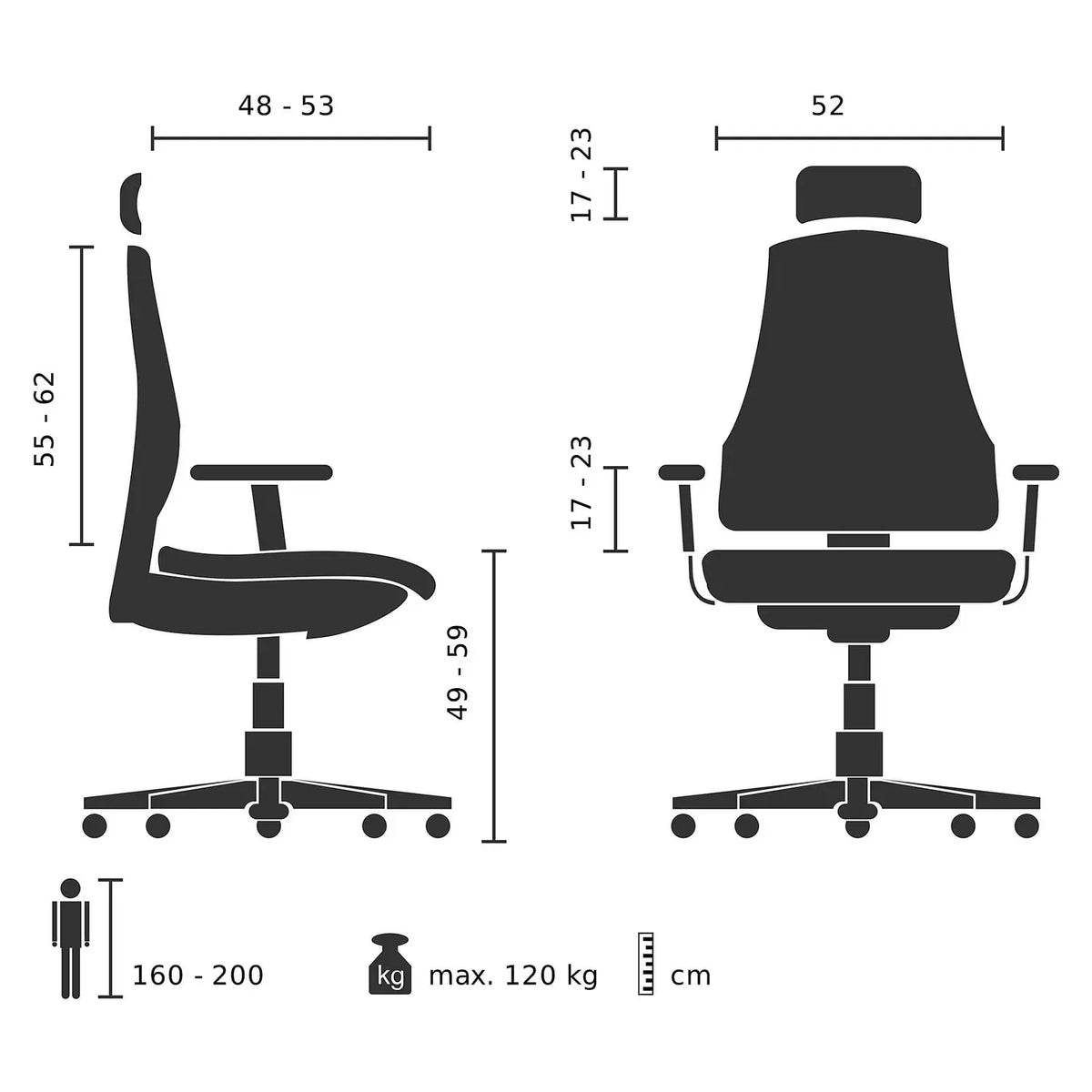 B-Ware Hjh Office Bürostuhl Chefsessel Venus Base Ergonomie Schwarz Siehe Text - 4260182534526