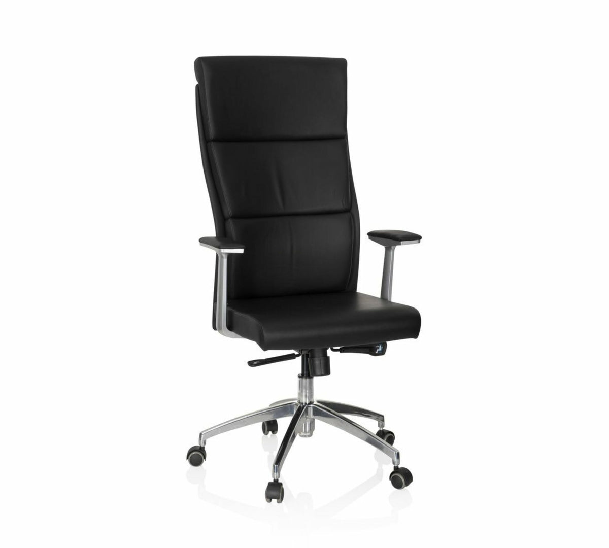 hjh OFFICE Bürostuhl Chefsessel MONZA Drehstuhl Sessel Stuhl 20 Leder schwarz    - 4260182537091