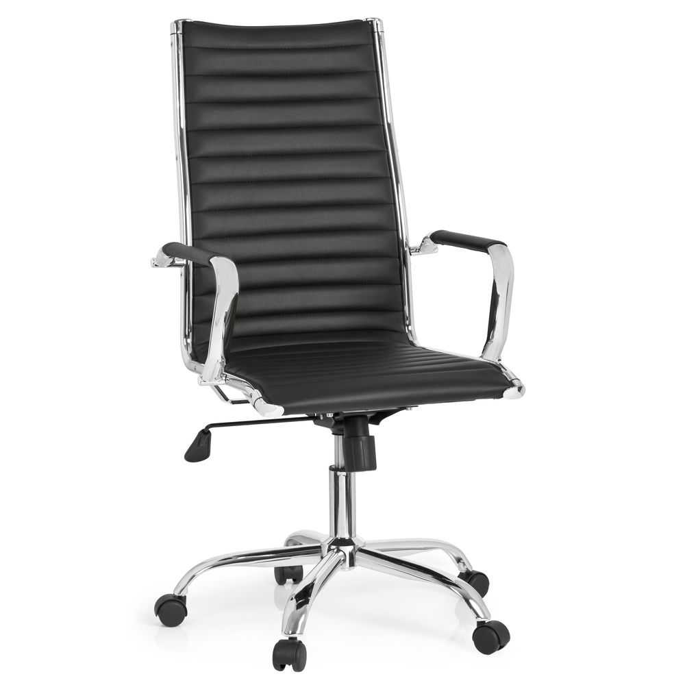 Hjh Office Bürostuhl Chefsessel Vemona 20 Schreibtischstuhl Sessel Schwarz Chrom B-Ware - 4260354054005