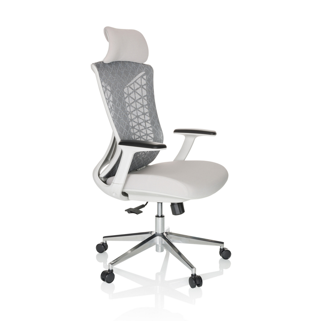 Hjh Office Bürostuhl Drehstuhl Faleo W Netzstoff Stoff Grau Stuhl Möbel  B-Ware - 4064323028369