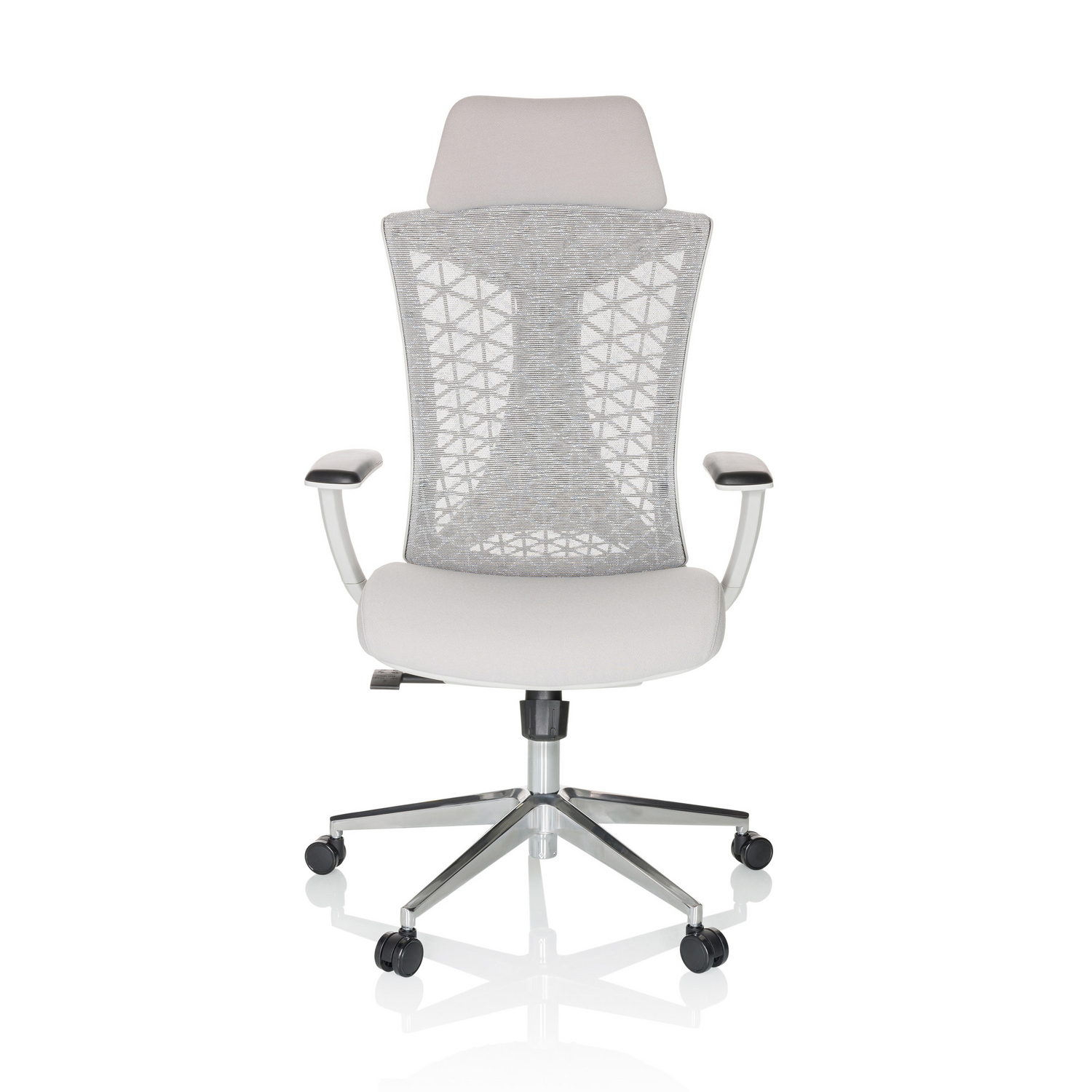 Hjh Office Bürostuhl Drehstuhl Faleo W Netzstoff Stoff Grau Stuhl Möbel  B-Ware - 4064323028369