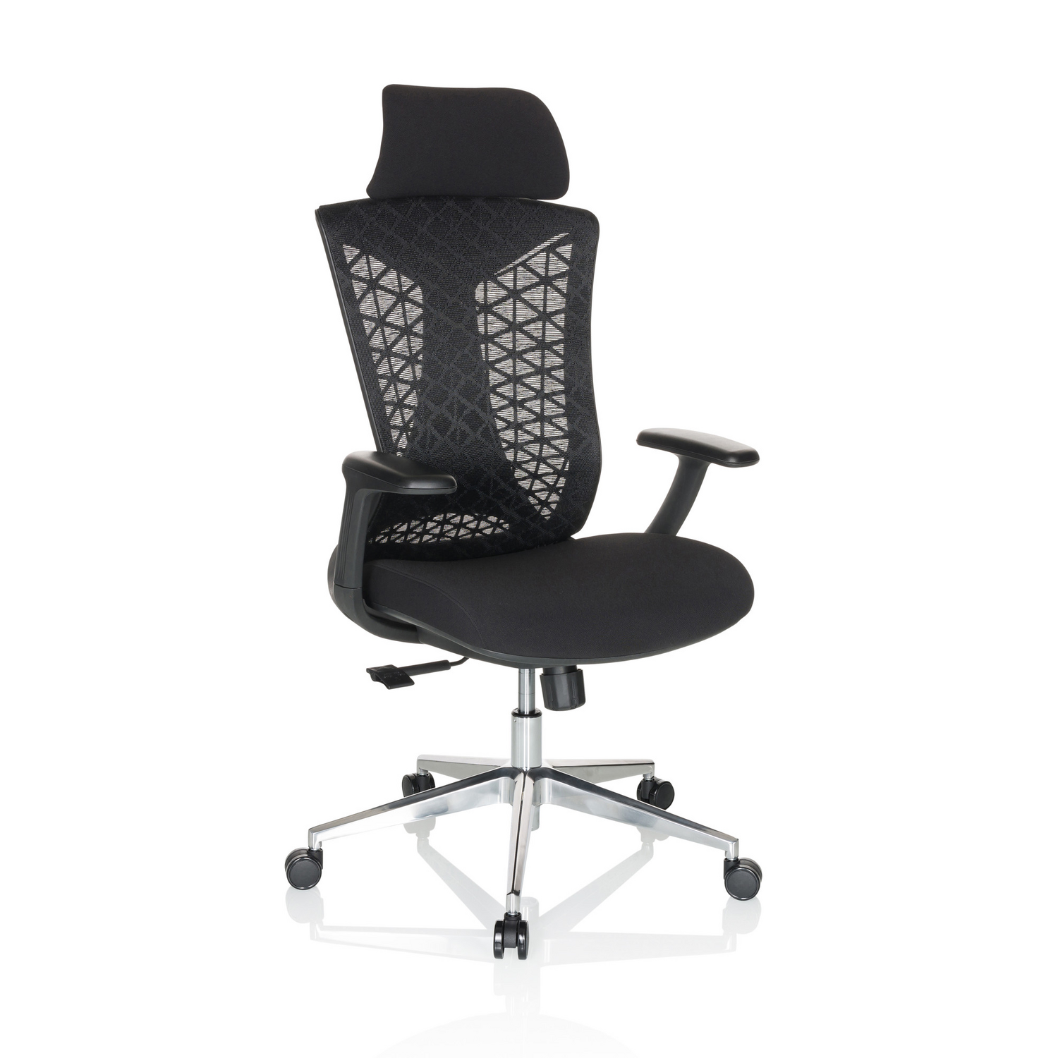 B-Ware Hjh Office Bürostuhl Drehstuhl Stuhl Netzstoff Kopfstütze Synchronmechanik - 4064323028376
