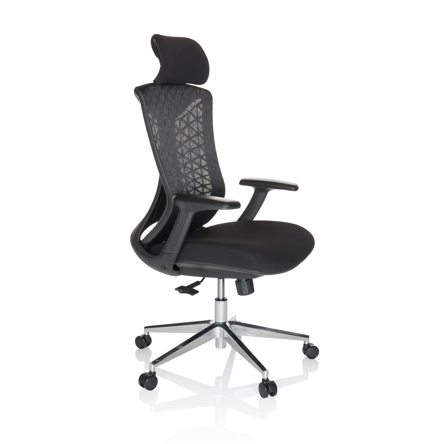 B-Ware Hjh Office Bürostuhl Drehstuhl Stuhl Netzstoff Kopfstütze Synchronmechanik - 4064323028376