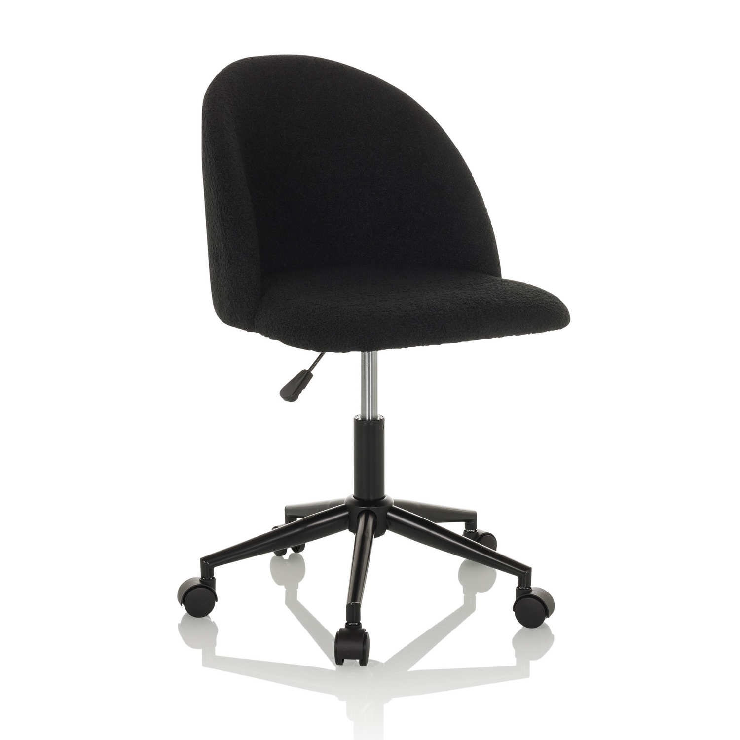 Hjh Office Bürostuhl Drehstuhl Solao Ted B Bouclé Schwarz Stuhl Sessel Möbel B-Ware - 4064323036548