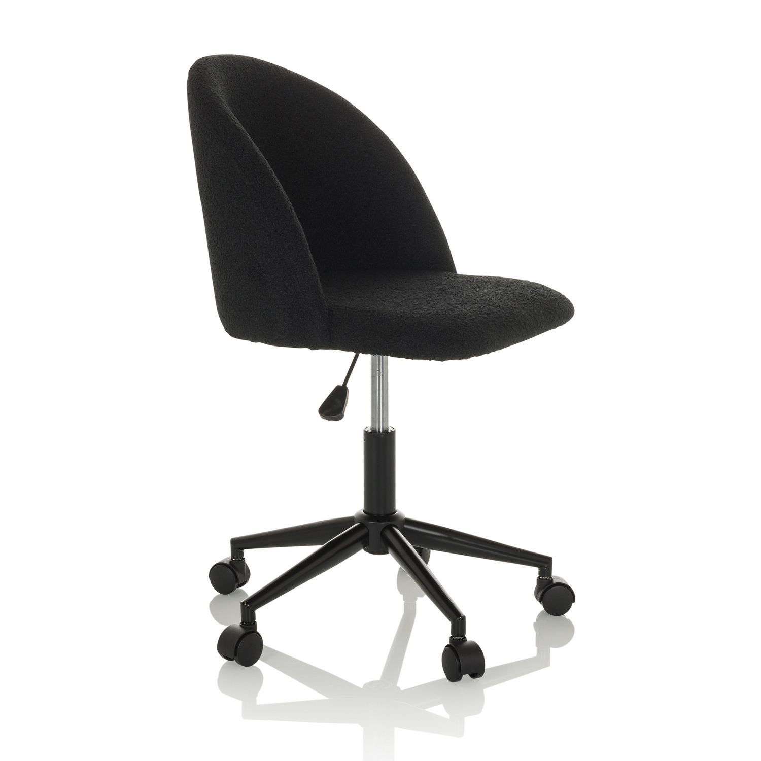 Hjh Office Bürostuhl Drehstuhl Solao Ted B Bouclé Schwarz Stuhl Sessel Möbel B-Ware - 4064323036548