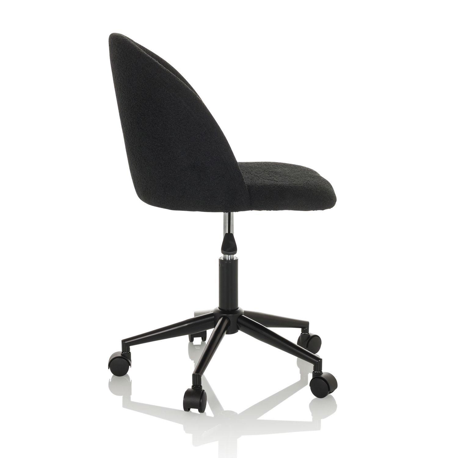 Hjh Office Bürostuhl Drehstuhl Solao Ted B Bouclé Schwarz Stuhl Sessel Möbel B-Ware - 4064323036548