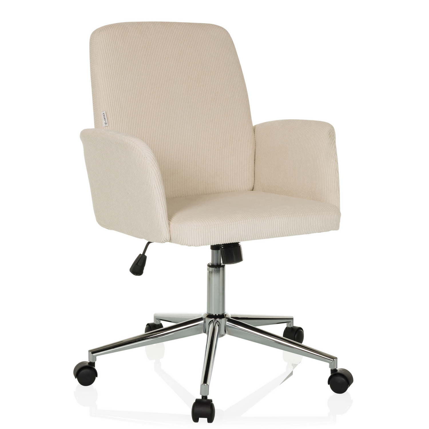 B-Ware Hjh Office Bürostuhl Drehstuhl Schalenstuhl Solao Cord Stoff Beige Siehe Text - 4064323038535