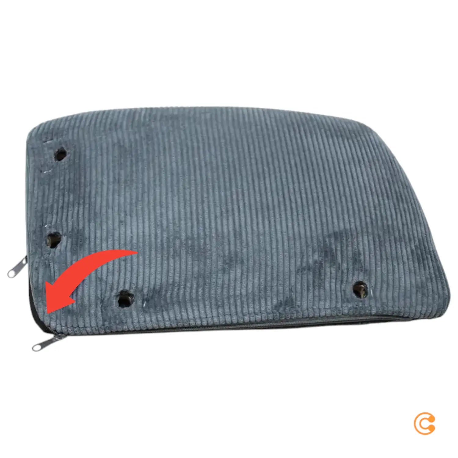 B-Ware Hjh Office Bürostuhl Drehstuhl Solao Cord Stoff Taubenblau Siehe Text/Foto - 4064323038542