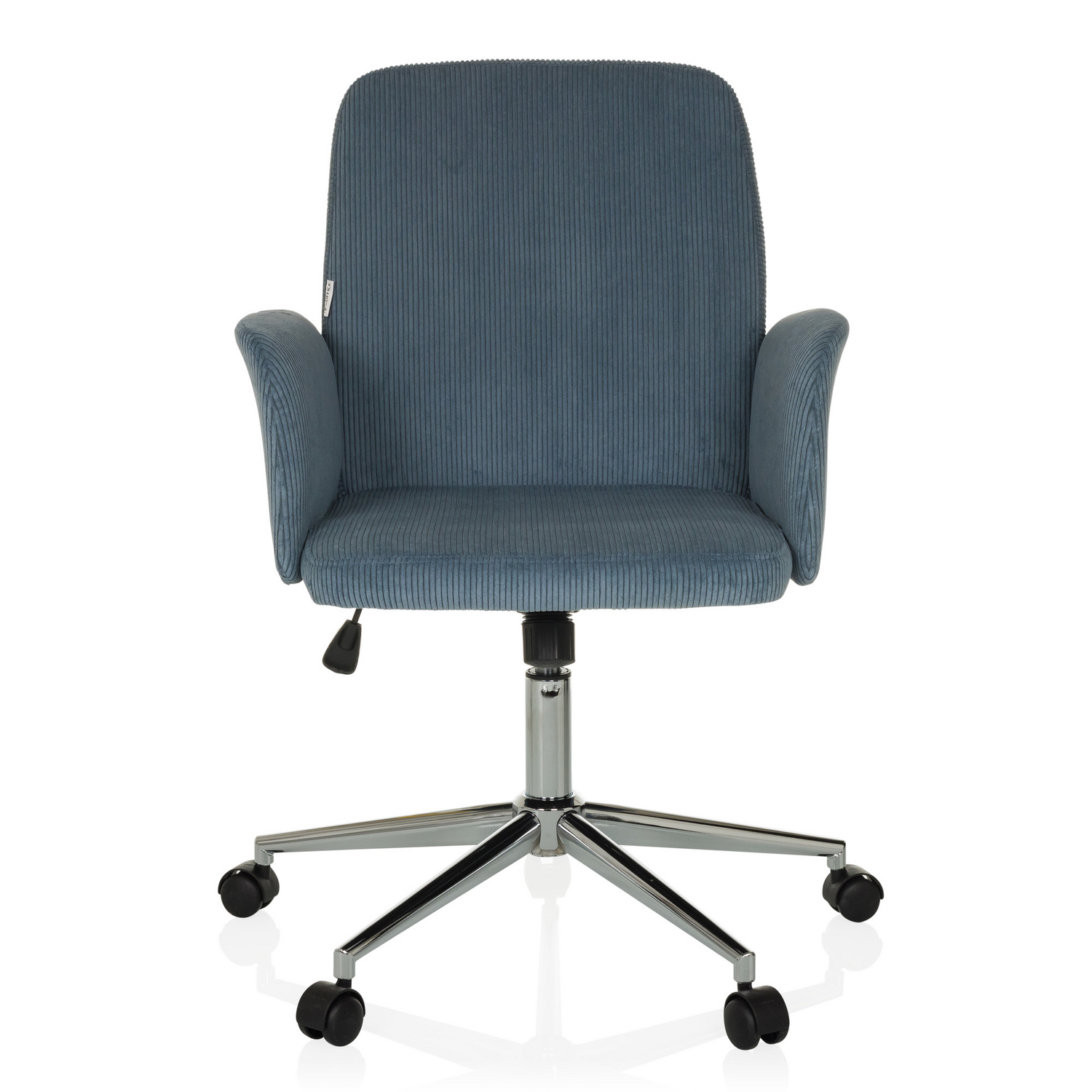 B-Ware Hjh Office Bürostuhl Drehstuhl Solao Cord Stoff Taubenblau Siehe Text/Foto - 4064323038542