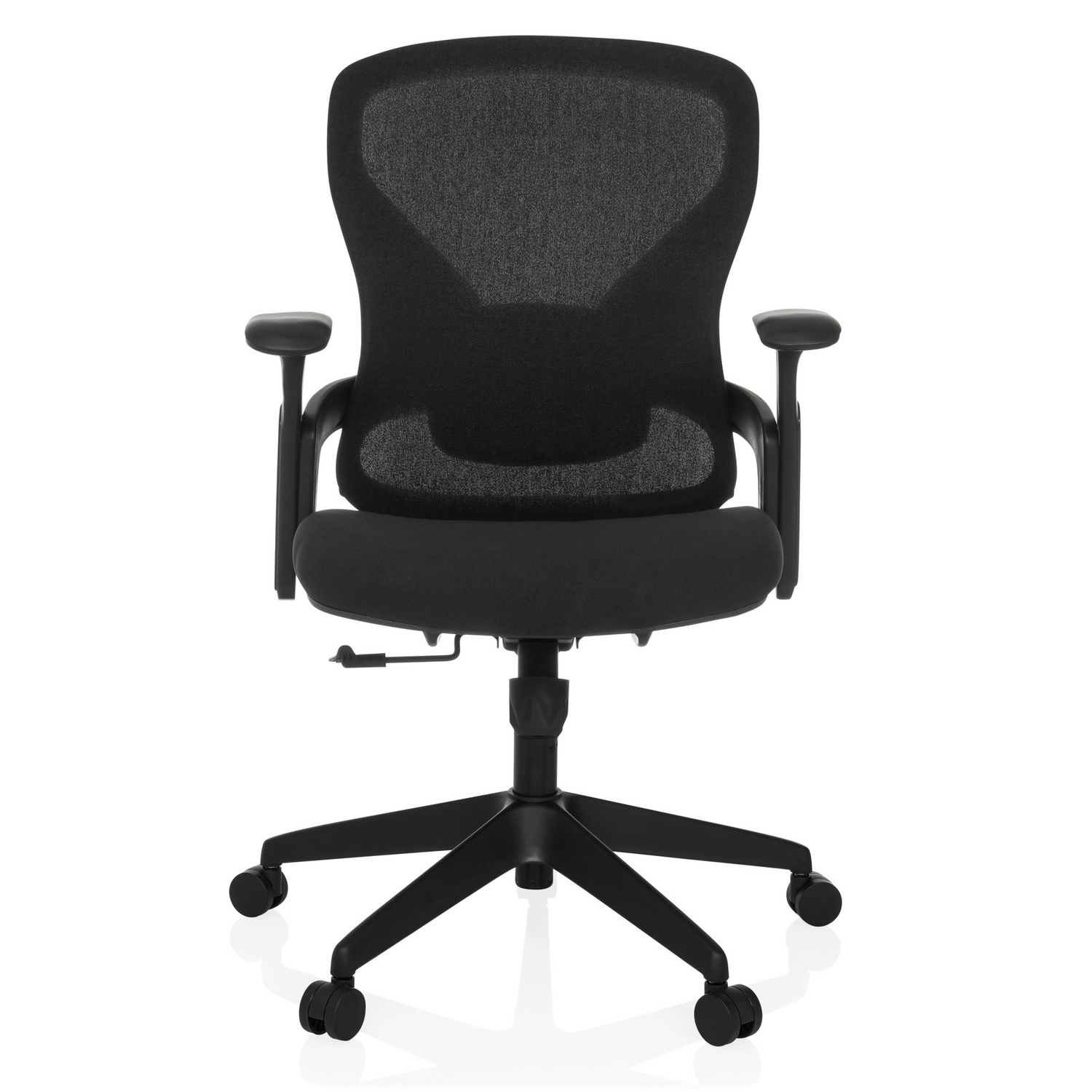 Hjh Office Bürostuhl Drehstuhl Nowum Stoff Schwarz Stuhl Möbel Sessel Büromöbel B-Ware