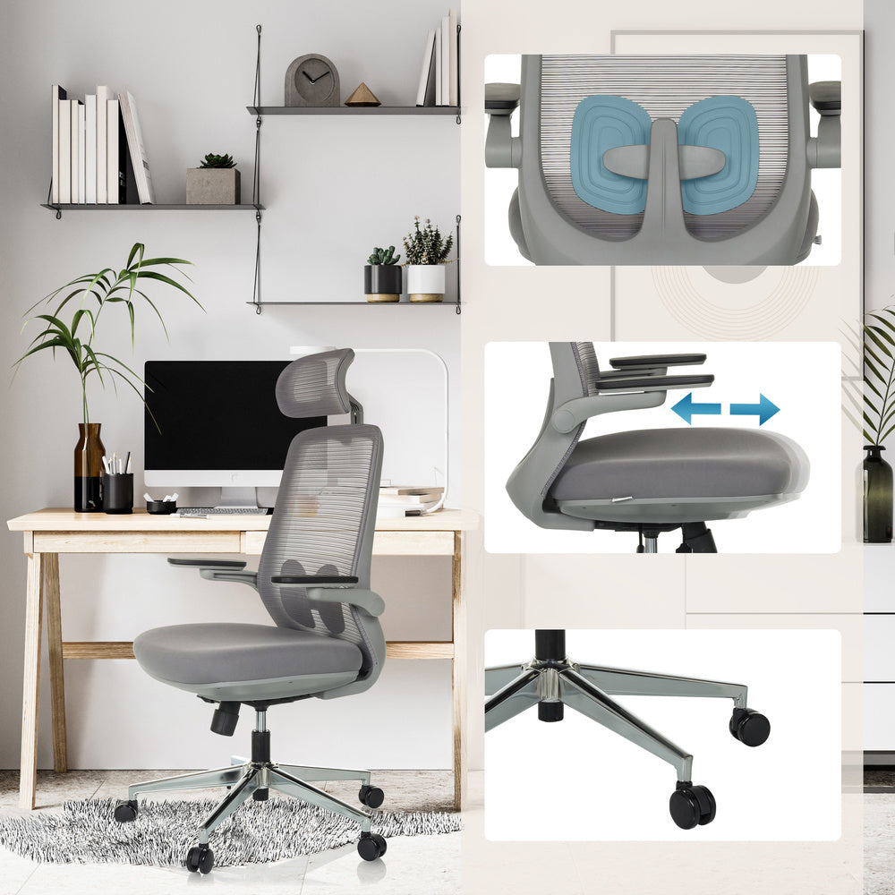hjh OFFICE Bürostuhl Drehstuhl Stuhl GAREMA höhenverstellbar Lordosenstütze645 - 4064323045090