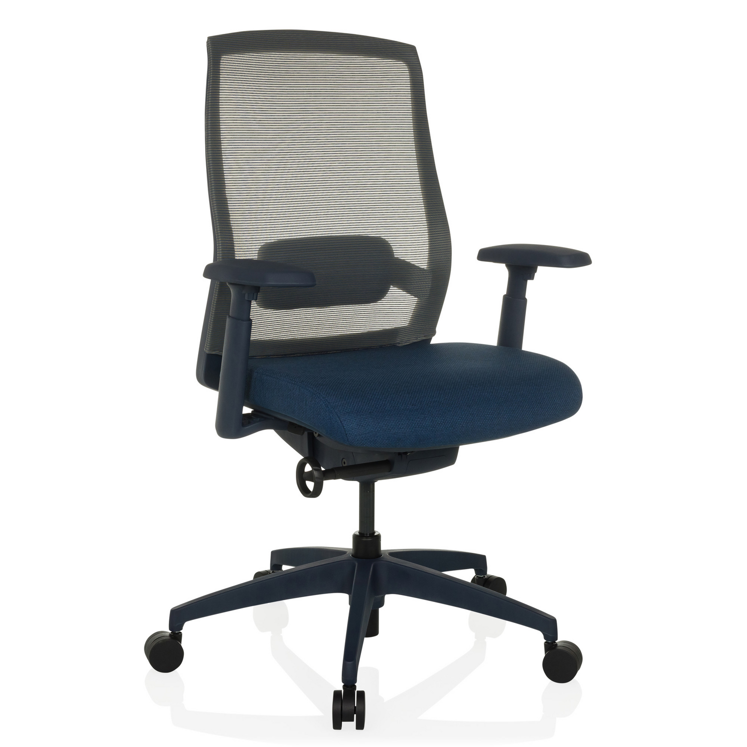 B-Ware Hjh Office Bürostuhl Drehstuhl Schreibtischstuhl Colore Netzstoff Blau Profi496 - 4064323045489