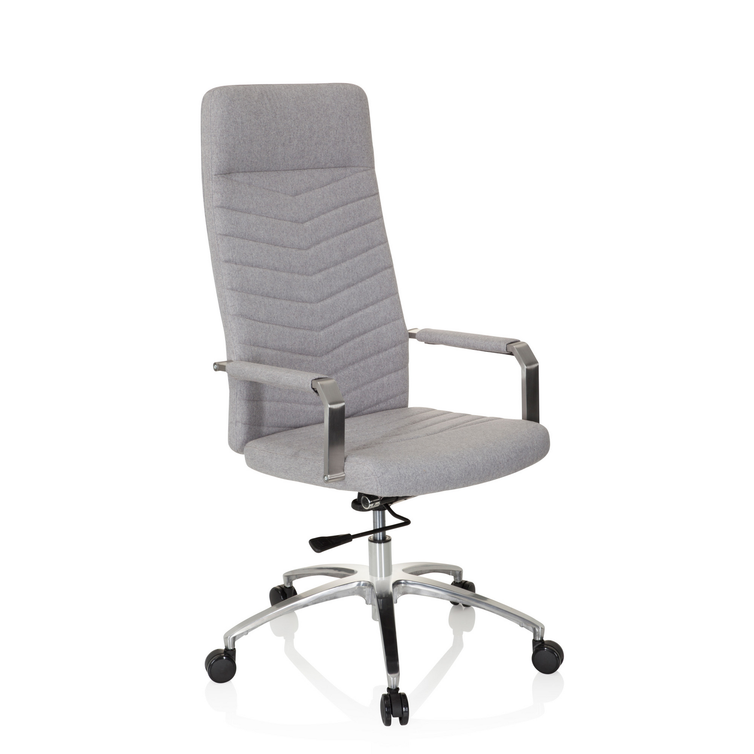 B-Ware Hjh Office Bürostuhl Drehstuhl Stuhl Saranto Plus Stoff Hellgrau Armlehnen468 - 4251084675899