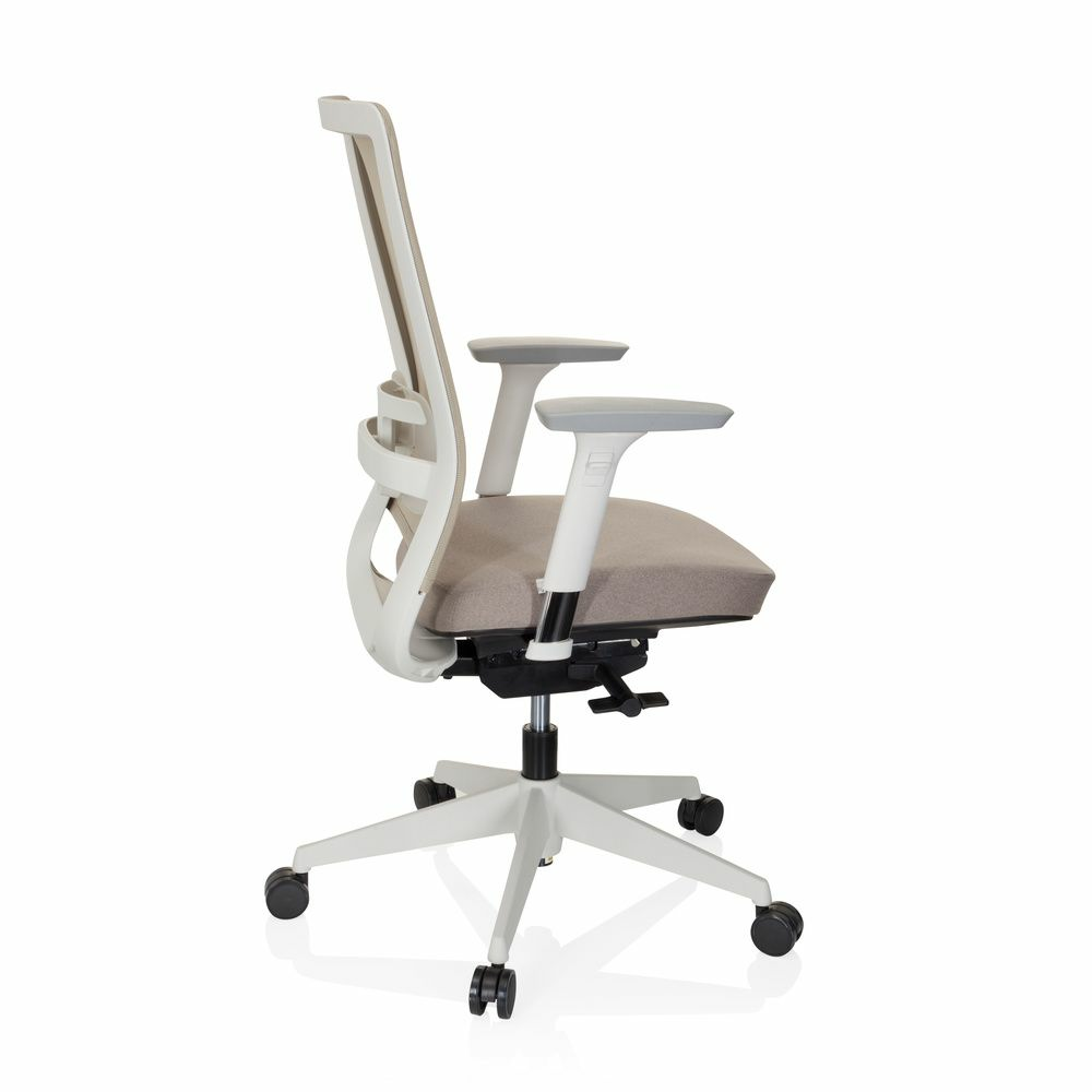 D-Ware Hjh Office Bürostuhl Drehstuhl Pure White Stuhl Stoff Beige Defektware - 4251084676193