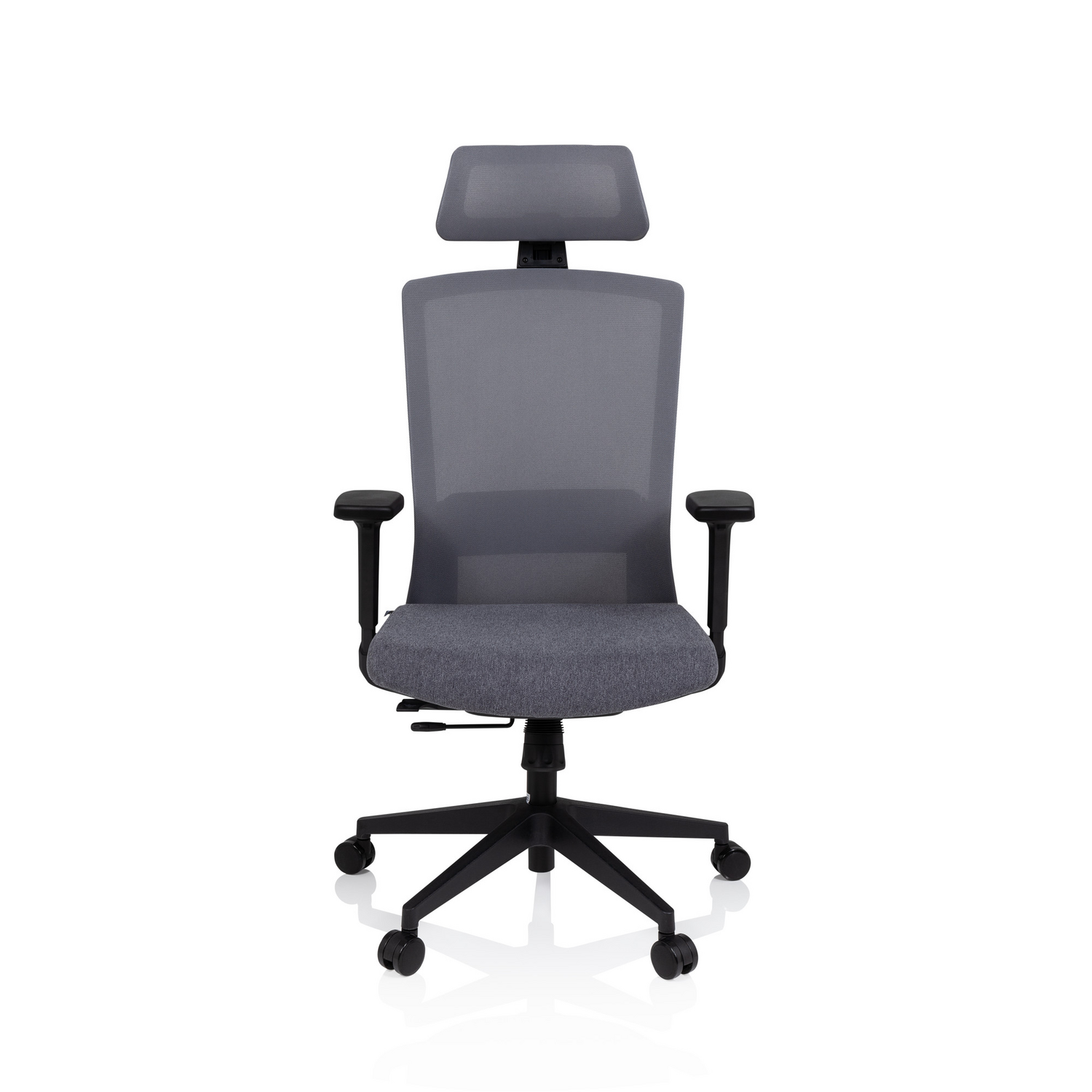 Hjh Office Bürostuhl Drehstuhl Stuhl Captivo Netzstoff Grau Lordosenstütze B-Ware - 4251084680367