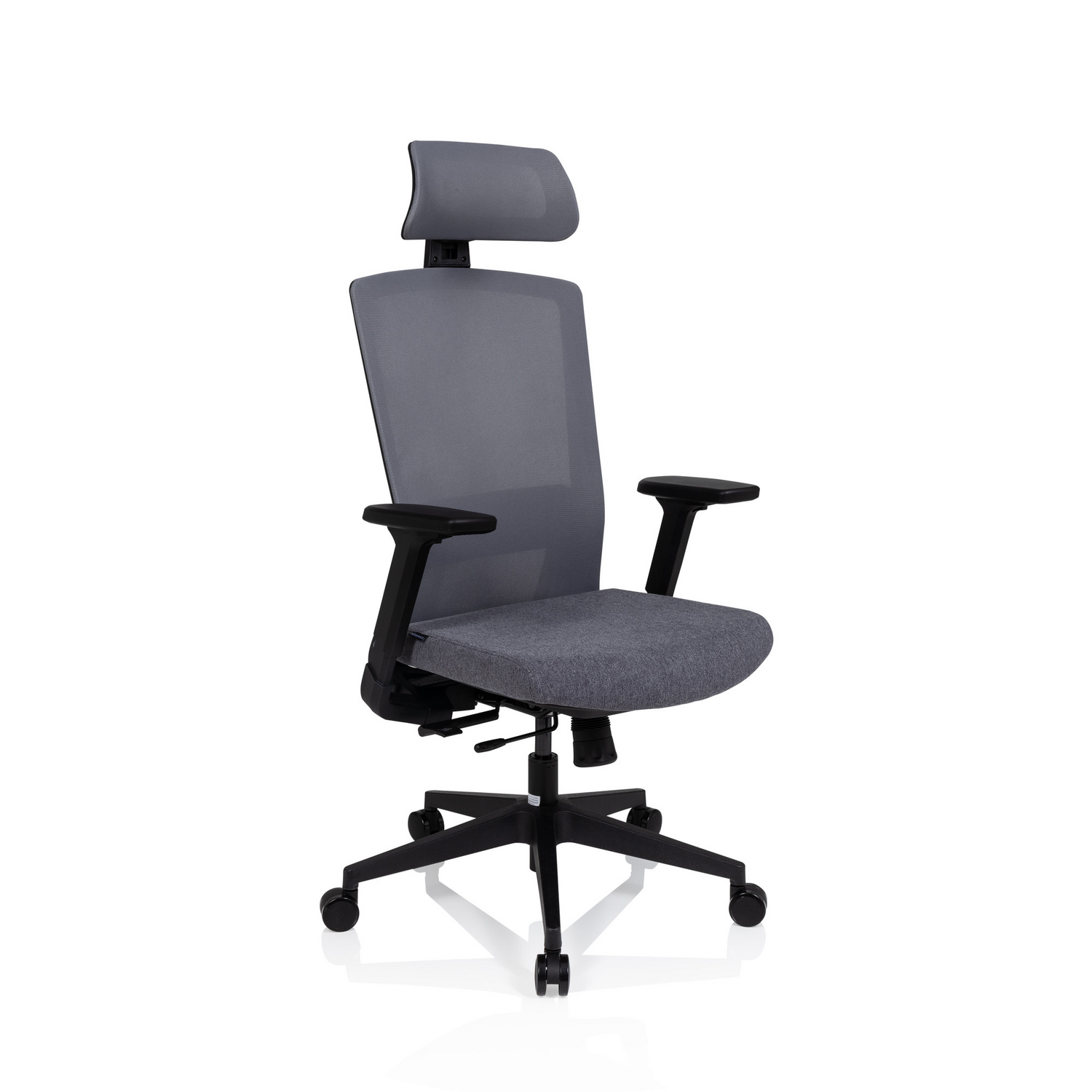 Hjh Office Bürostuhl Drehstuhl Stuhl Captivo Netzstoff Grau Lordosenstütze B-Ware - 4251084680367