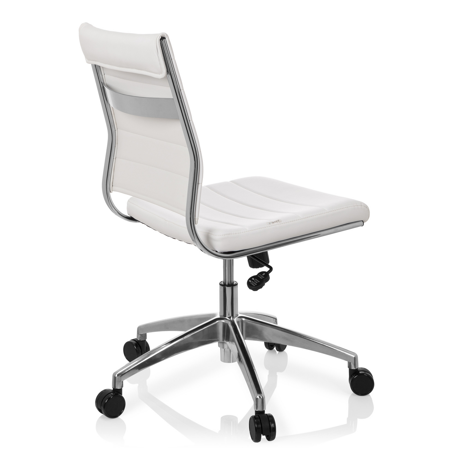 Hjh Office Bürostuhl Drehstuhl Trisha Kunstleder Weiß Stuhl Sessel Büromöbel B-Ware - 4260354051653