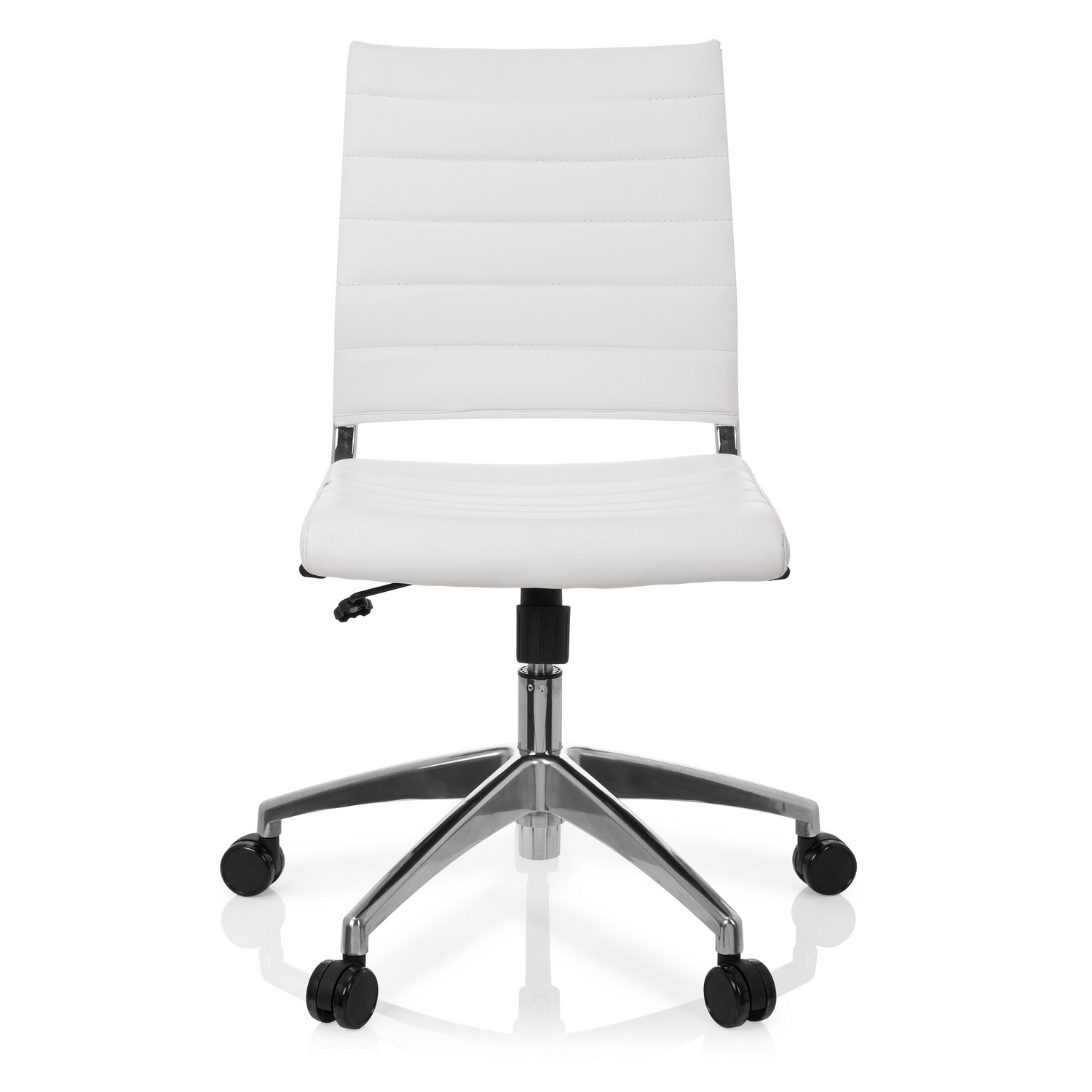 Hjh Office Bürostuhl Drehstuhl Trisha Kunstleder Weiß Stuhl Sessel Büromöbel B-Ware - 4260354051653
