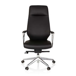 B-Ware Hjh Office Chefsessel Bürostuhl Drehstuhl Velvet Kunstleder Schwarz Armlehnen