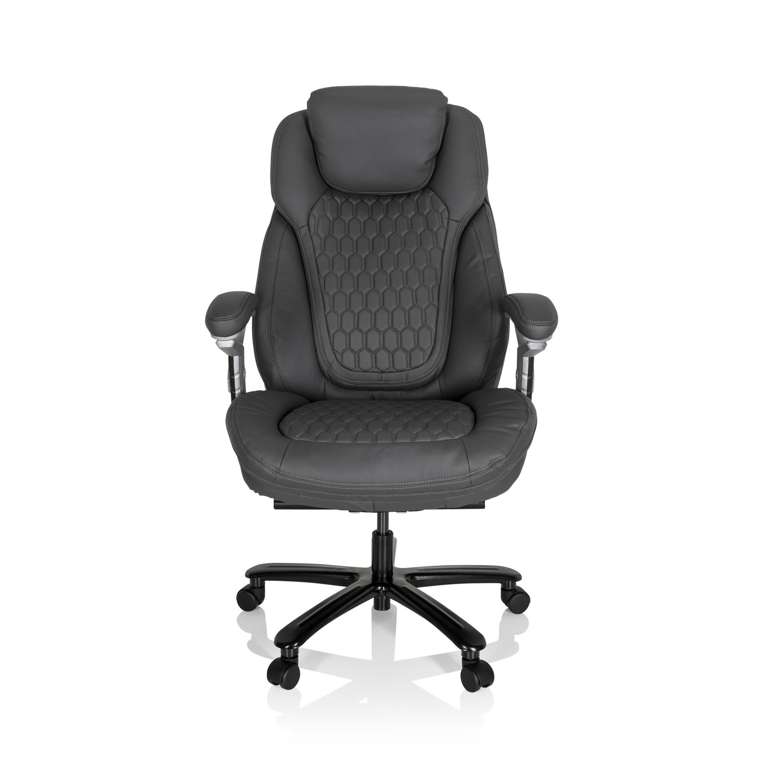 Hjh Office Chefsessel Xxl Pullmann Schreibtischstuhl Drehstuhl Stuhl Mattgrau B-Ware - 4064323000167