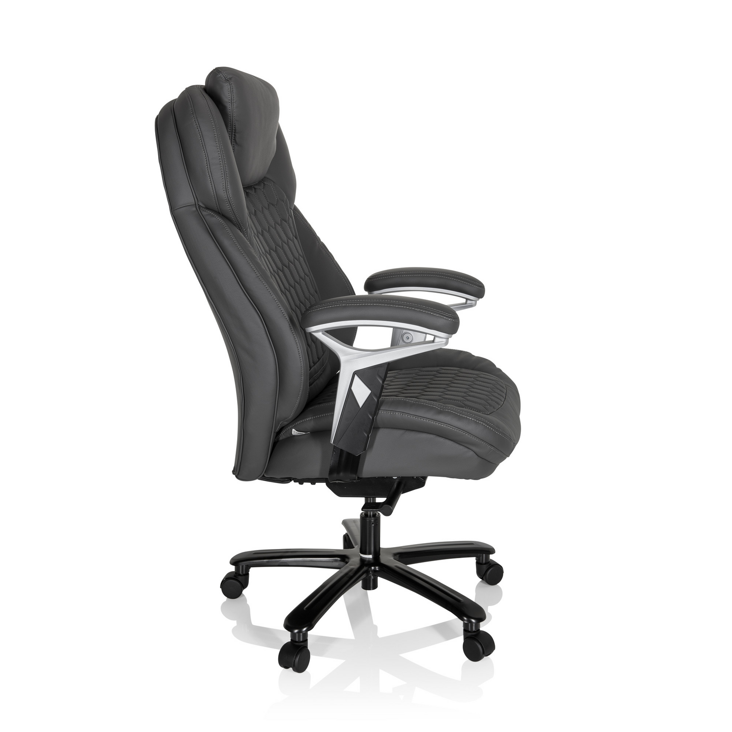 Hjh Office Chefsessel Xxl Pullmann Schreibtischstuhl Drehstuhl Stuhl Mattgrau B-Ware - 4064323000167