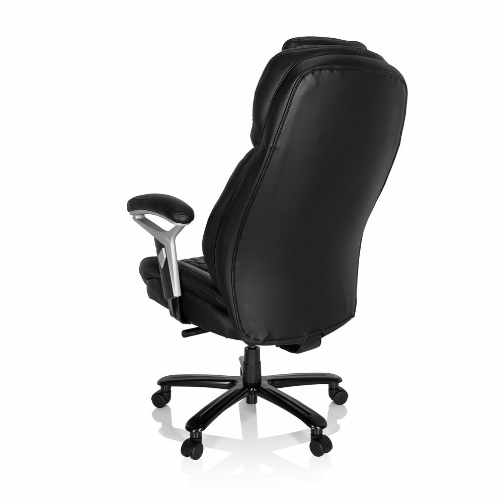 B-Ware Hjh Office Chefsessel Xxl Pullmann I Leder Schwarz Drehstuhl Schreibtischstuh673 - 4064323000174
