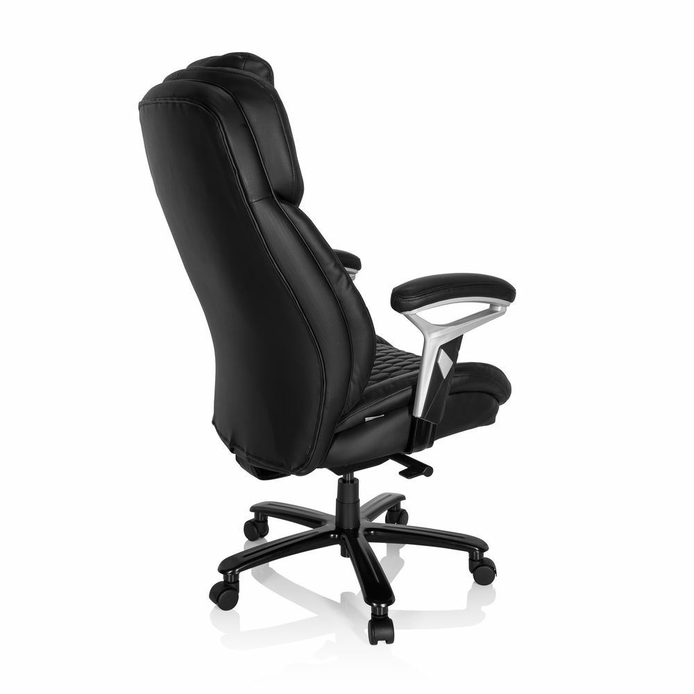 B-Ware Hjh Office Chefsessel Xxl Pullmann I Leder Schwarz Drehstuhl Schreibtischstuh673 - 4064323000174