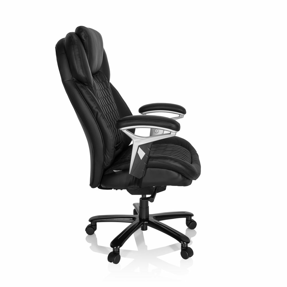 B-Ware Hjh Office Chefsessel Xxl Pullmann I Leder Schwarz Drehstuhl Schreibtischstuh673 - 4064323000174