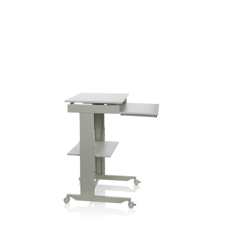 Hjh Office Computertisch Schreibtisch Workstation Grau Höhenverstellung B-Ware - 4251084696573