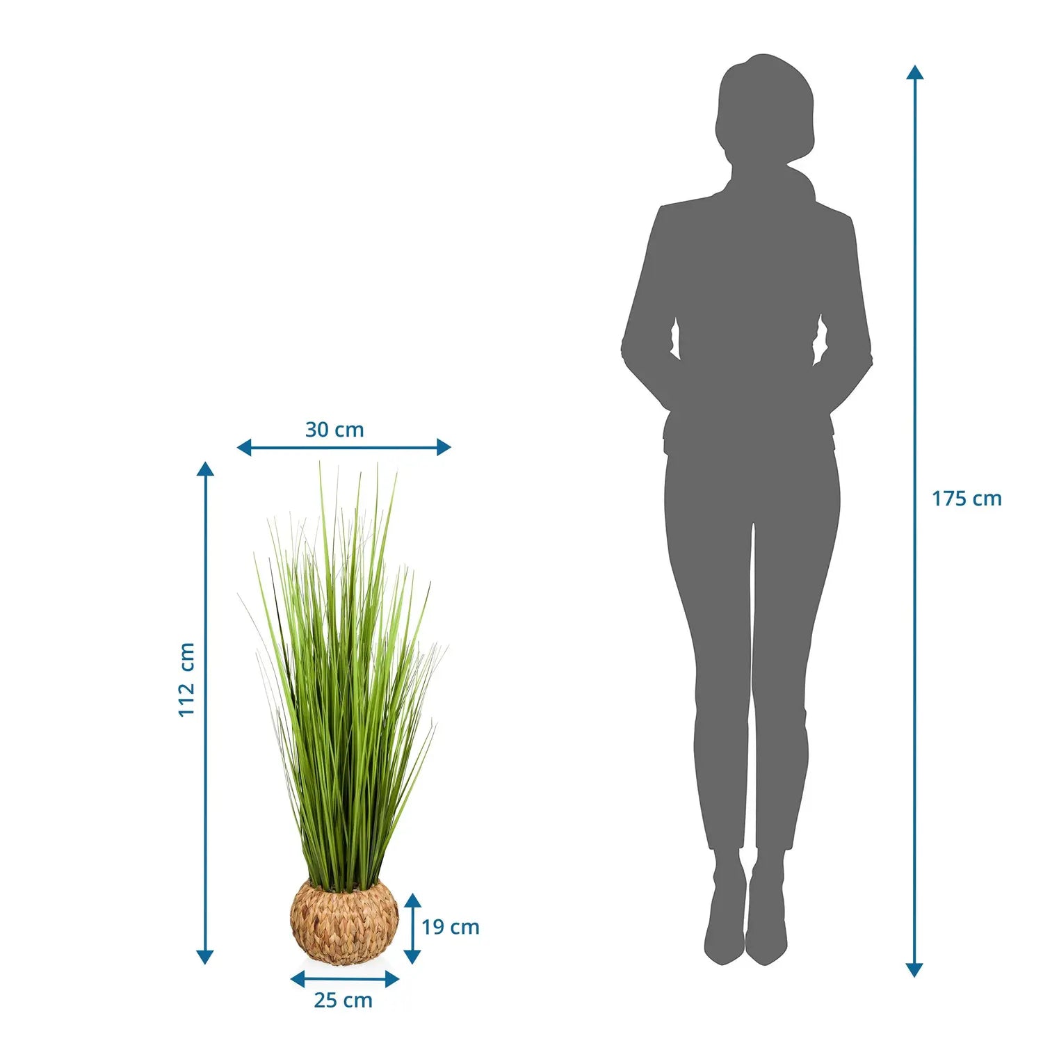 B-Ware Hjh Office Kunstpflanze Dekopflanze Pampasgras Cortaderia Kunststoff 112 Cm - 871018