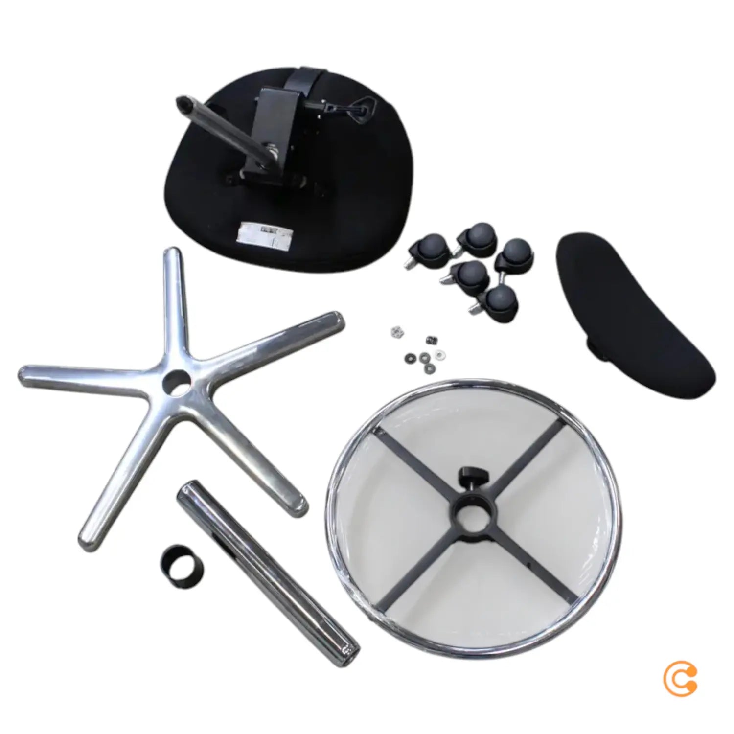 B-Ware Hjh Office Hocker Drehhocker Arbeitsstuhl Work Mf Stoff Schwarz Siehe Text/Foto - 4260182541029