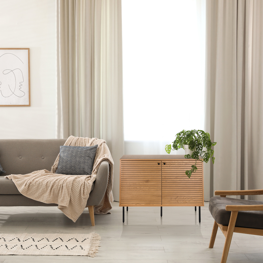 B-Ware Hjh Living Sideboard Kommode Linno S Eiche 100x40x74 Cm Industrial Möbel - 4064323038085