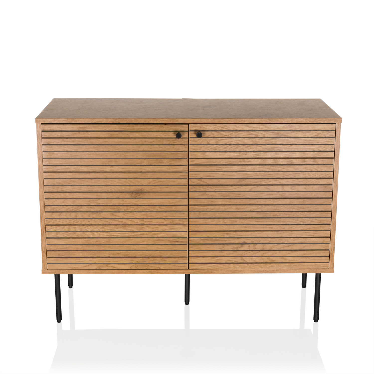 B-Ware Hjh Living Sideboard Kommode Linno S Eiche 100x40x74 Cm Industrial Möbel - 4064323038085