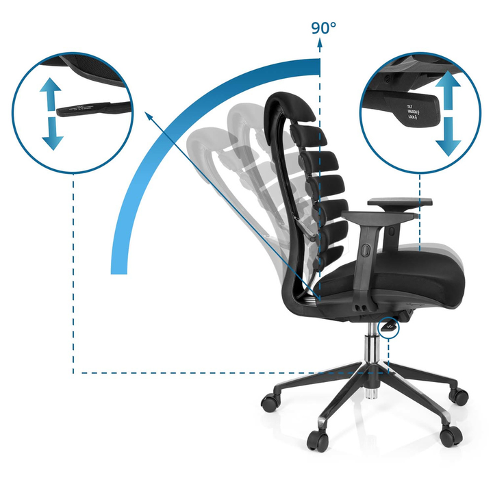 Hjh Office Ergo Line Ii Bürostuhl Drehstuhl Schreibtischstuhl Stuhl Sitz Büro    B-Ware
