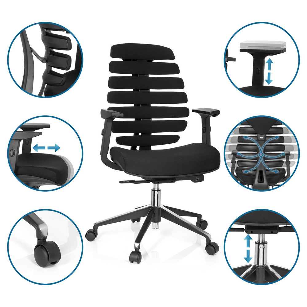 Hjh Office Ergo Line Ii Bürostuhl Drehstuhl Schreibtischstuhl Stuhl Sitz Büro    B-Ware
