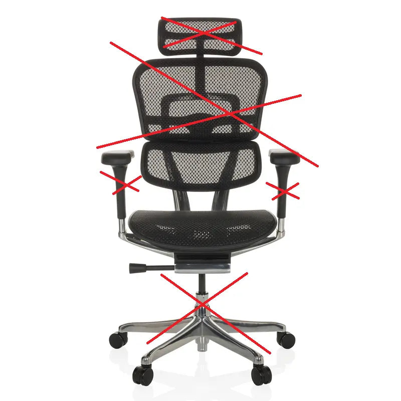 C-Ware Hjh Office Ergohuman I Bürostuhl Chefsessel Drehstuhl Siehe Text/Foto - 4064323035527