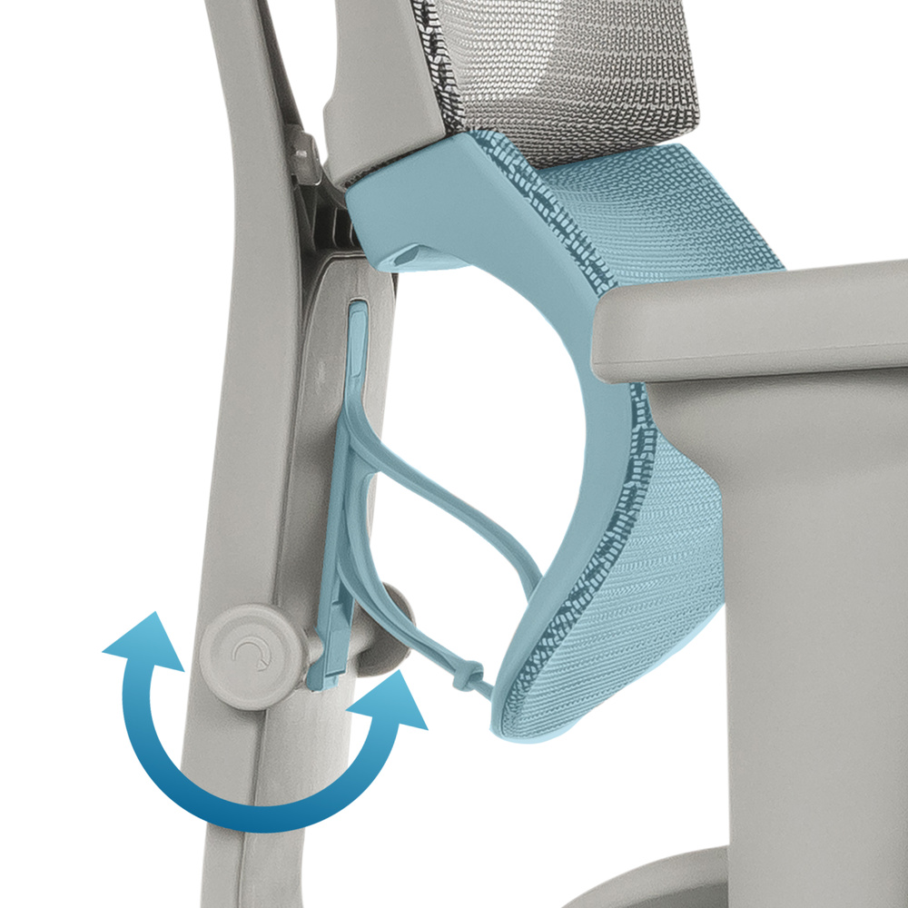 B-Ware Hjh Office Bürostuhl Chefsessel Stuhl Netzstoff Grau Höhenverstellbar Armlehnen - 4064323045670