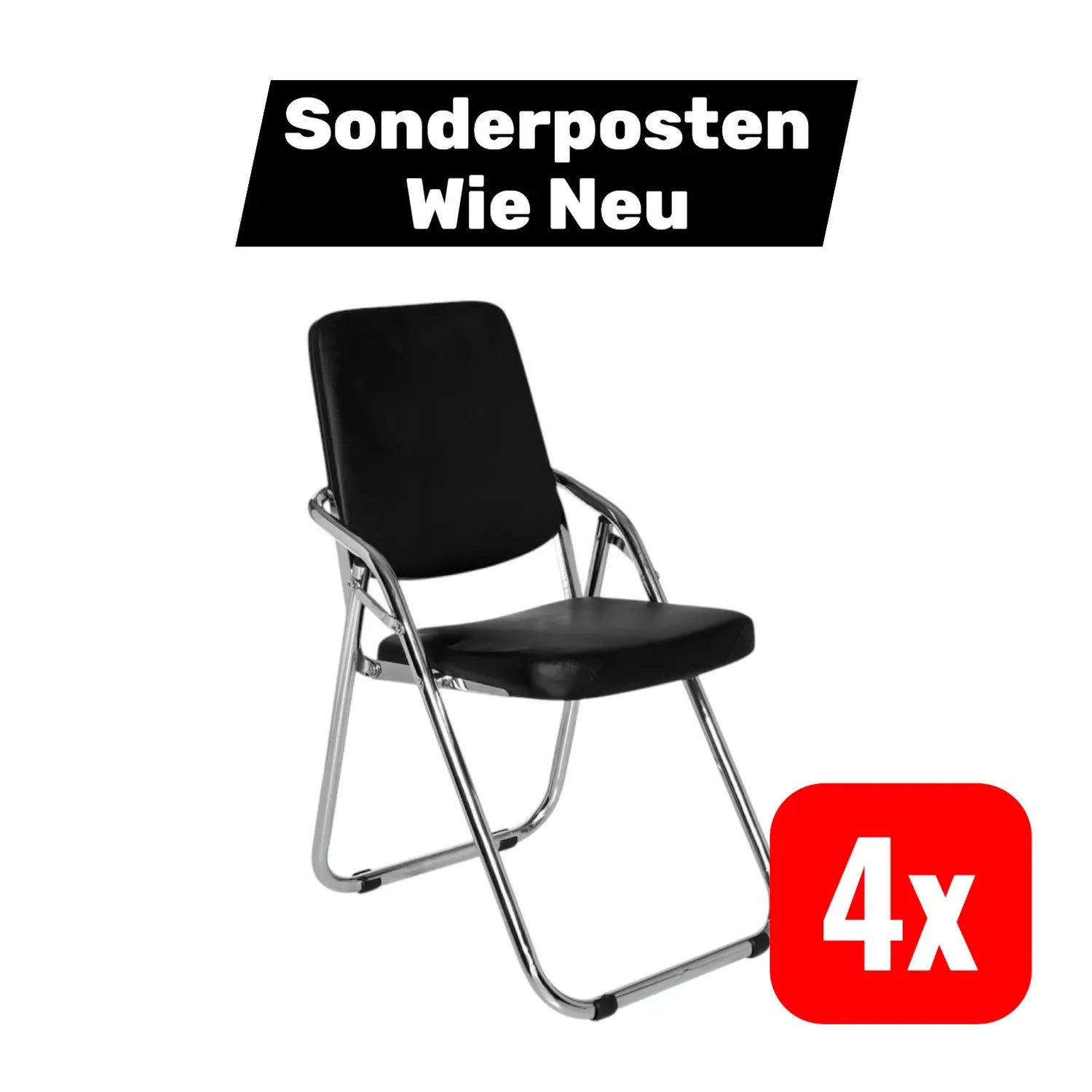 B-Ware Hjh Office Esto Konferenzstuhl Besucherstuhl Stuhl Klappbar 4 Stück - 4260284083298