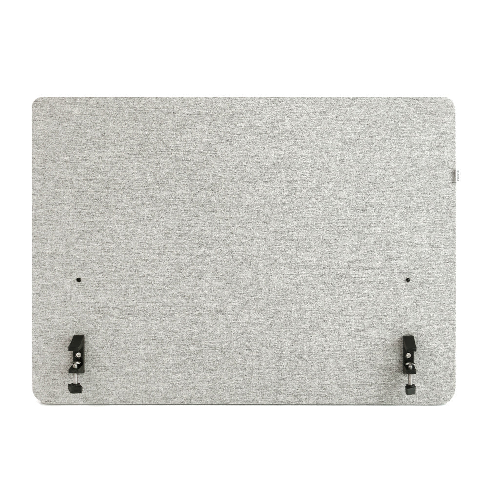 hjh OFFICE FLEXMIUT D SIDE Tischtrennwand Akustik Sichtschutz Hellgrau 80cm - 4064323028390