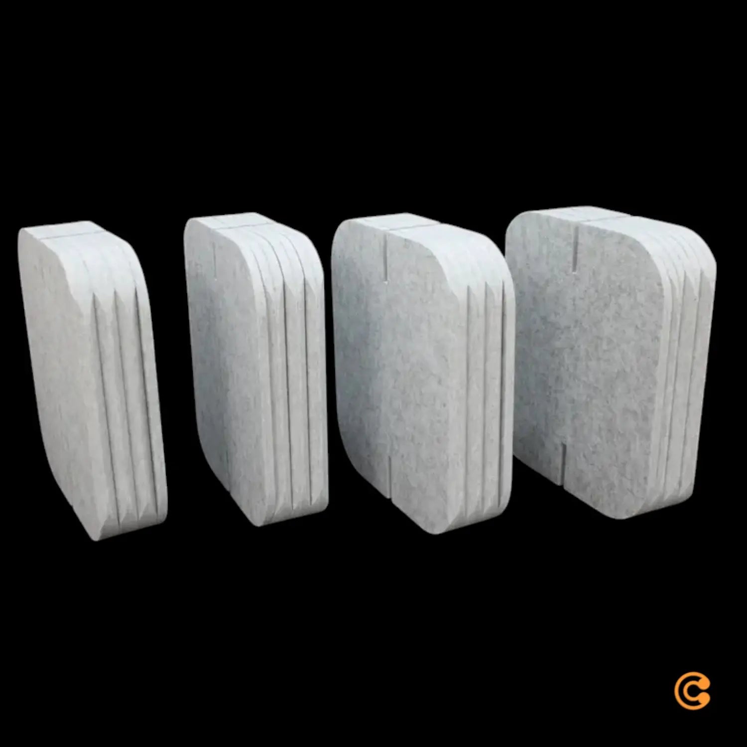 B-Ware Hjh Office Trennwand Raumteiler Flexmiut Plug Grau 4er Set Siehe Text/Foto - 4064323105909