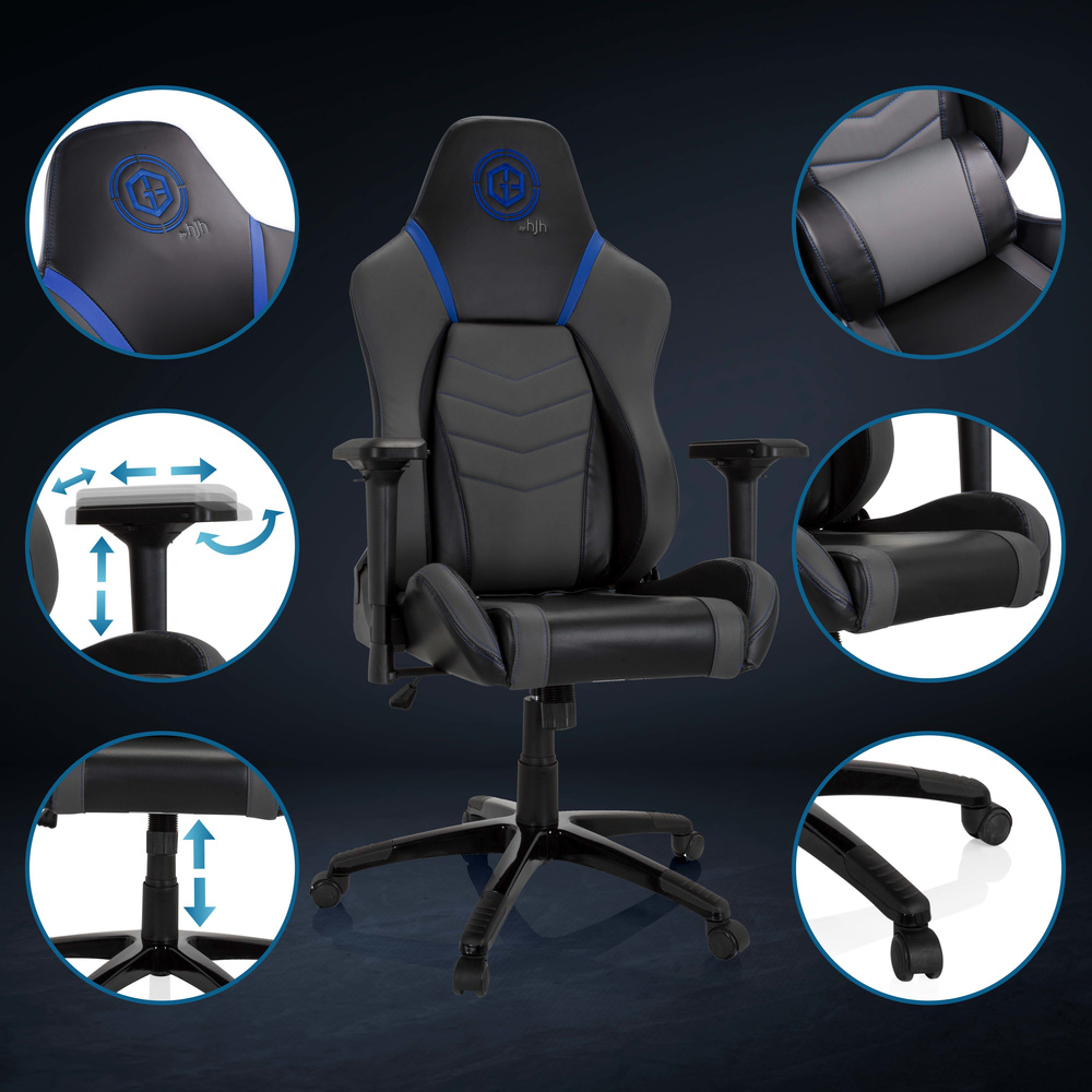 B-Ware Hjh Office Gaming Stuhl Bürostuhl Gamebreaker Polarys I Kunstleder Siehe Text - 4064323020134