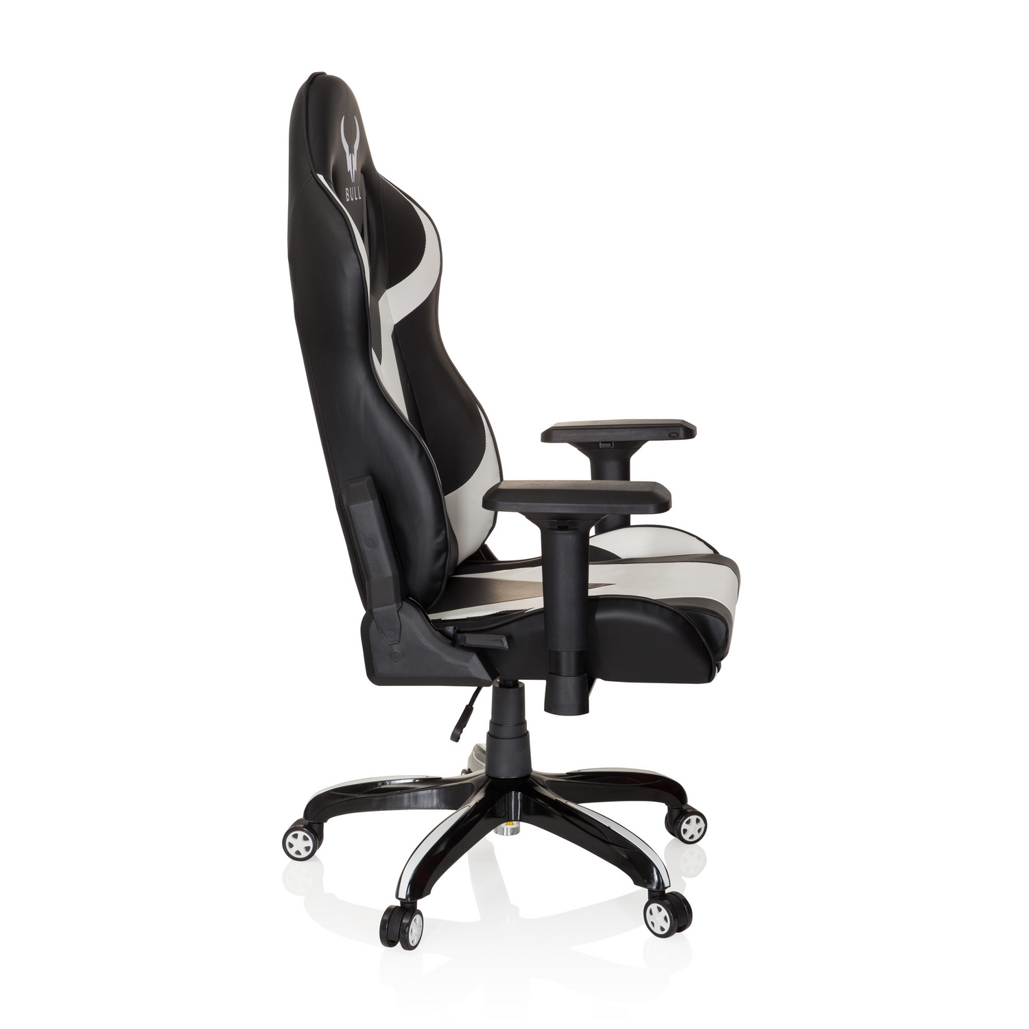 B-Ware Hjh Office Gaming Stuhl Bürostuhl Promoter I Kunstleder Schwarz Weiß Drehst44 - 4251084672362