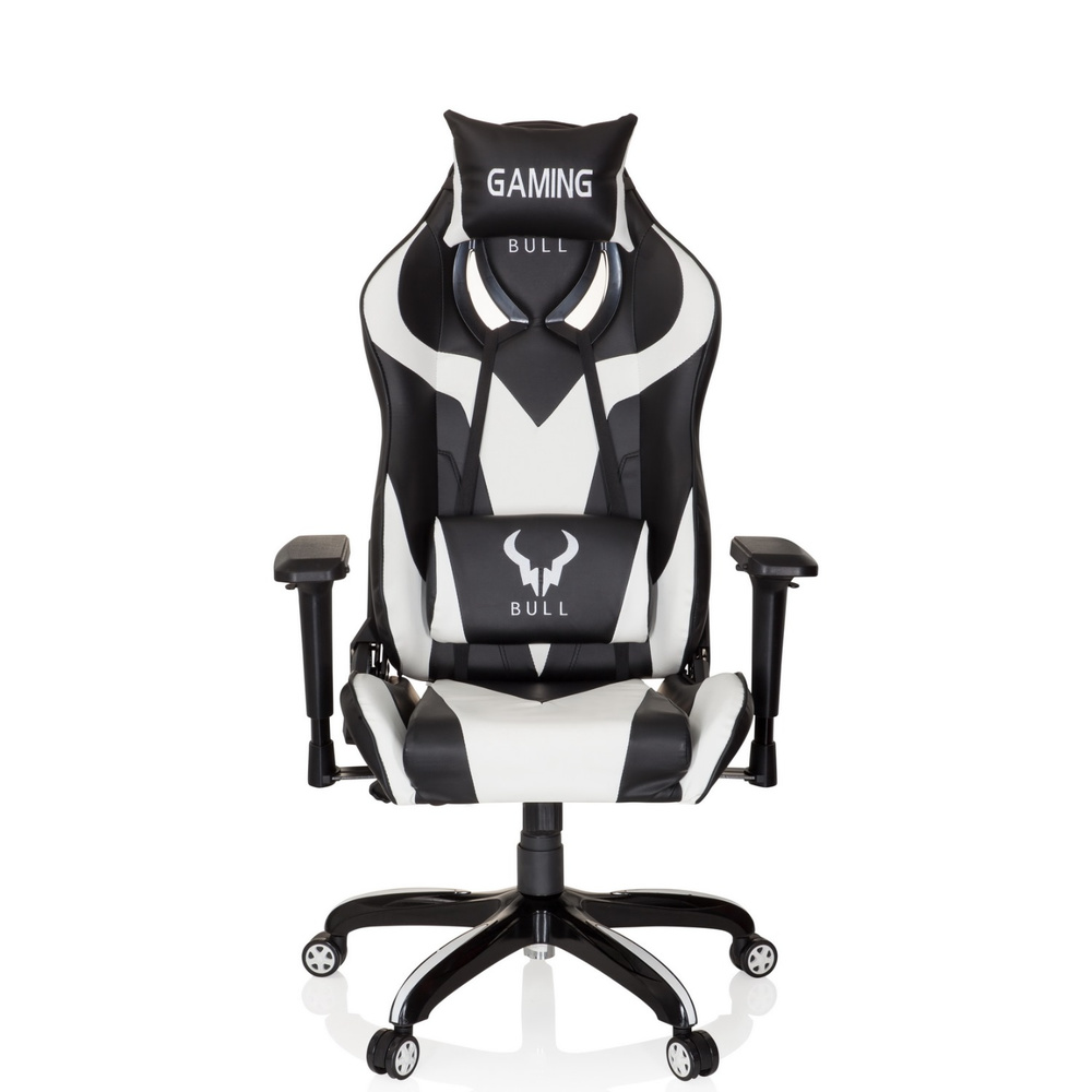 B-Ware Hjh Office Gaming Stuhl Bürostuhl Promoter I Kunstleder Schwarz Weiß Drehst44 - 4251084672362