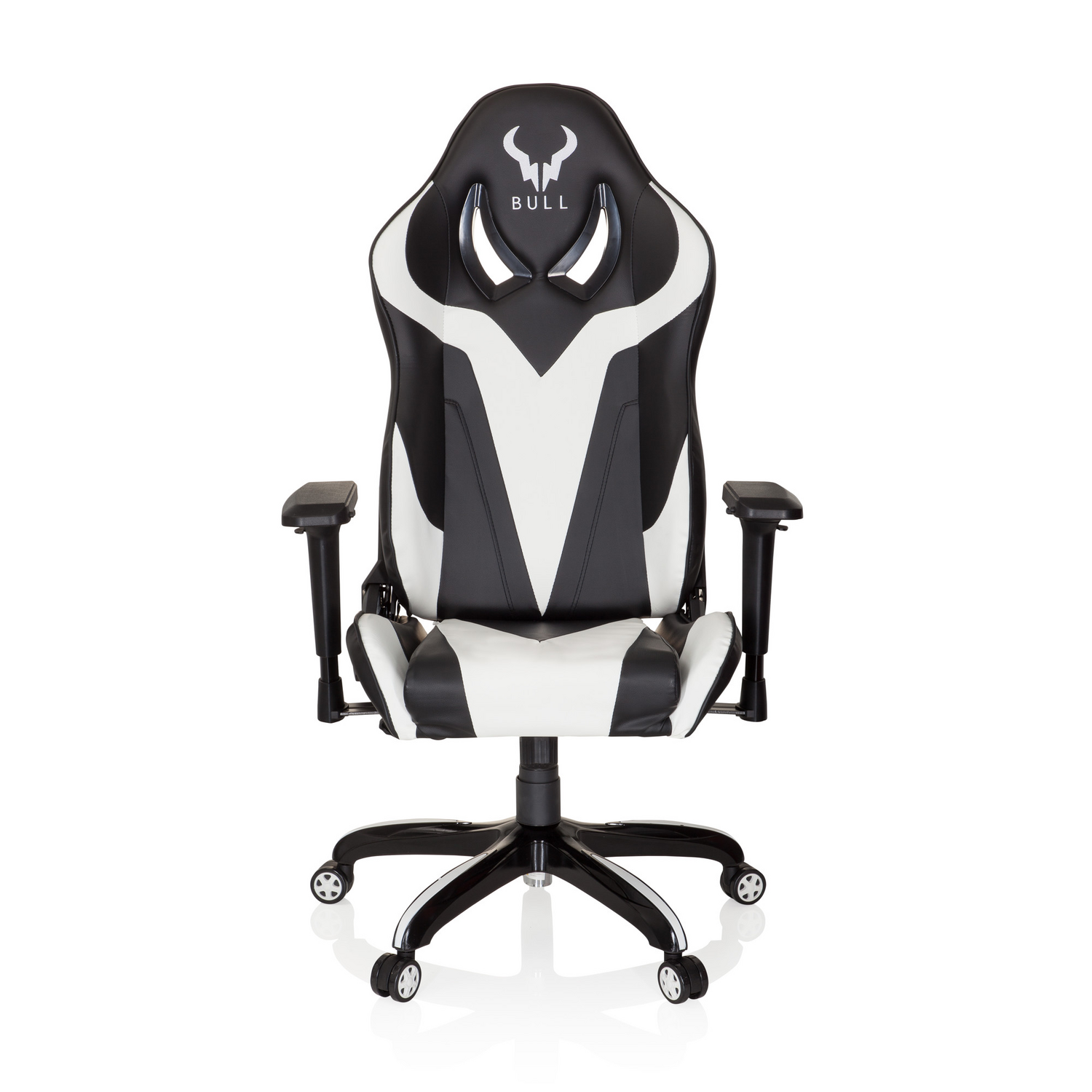 B-Ware Hjh Office Gaming Stuhl Bürostuhl Promoter I Kunstleder Schwarz Weiß Drehst44 - 4251084672362